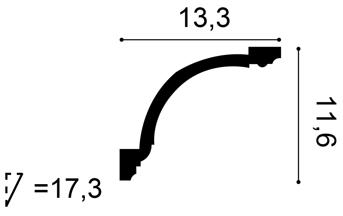 Orac Decor C216 mennyezeti elem