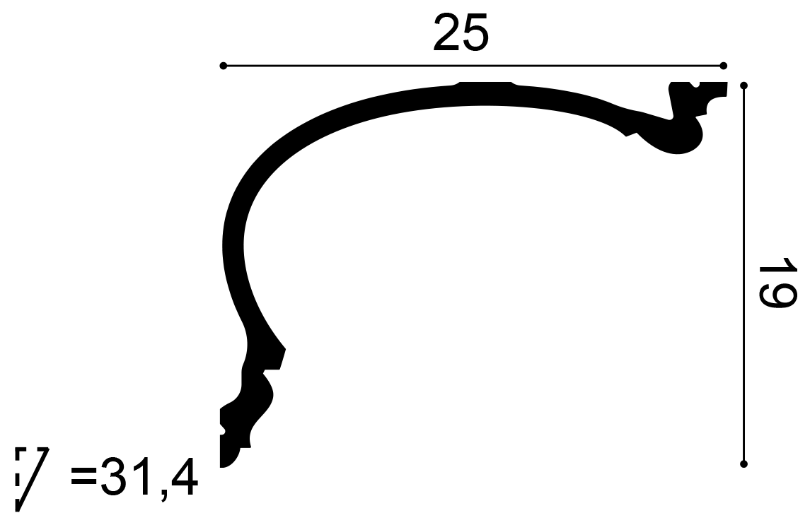 Orac Decor C343 mennyezeti elem