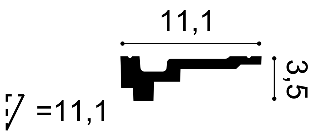 Orac Decor C355 mennyezeti elem