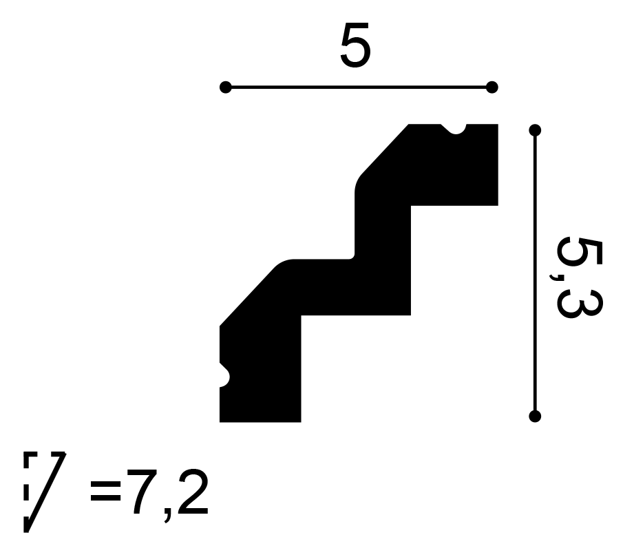 Orac Decor C602 mennyezeti elem