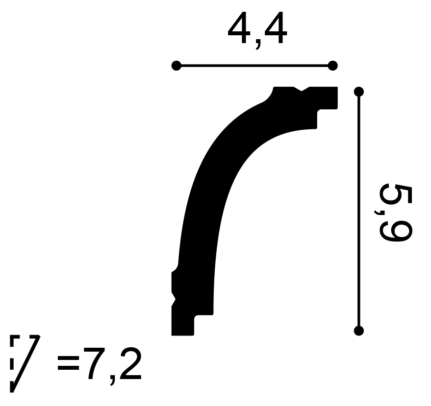 Orac Decor CB523N mennyezeti elem