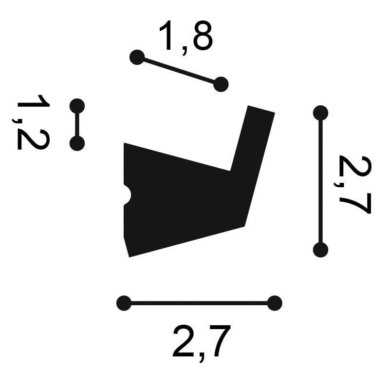 Orac Decor CX189F rejtett világítás