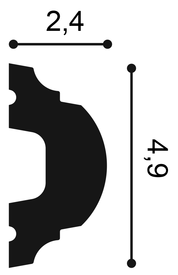 Orac Decor P1020 fali elem