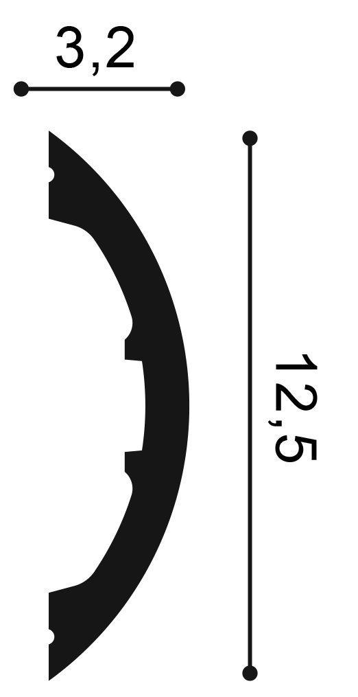 Orac Decor P3070 fali elem