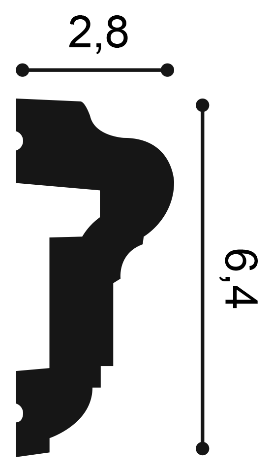 Orac Decor P6020 fali elem