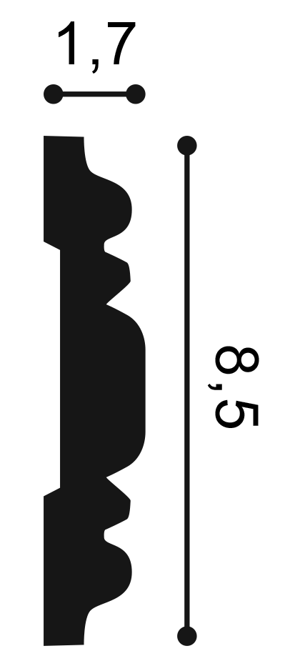 Orac Decor P7030 fali elem