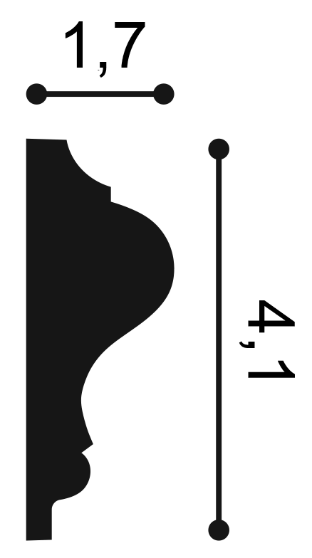 Orac Decor P8030F fali elem