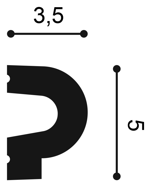 Orac Decor P8060 fali elem