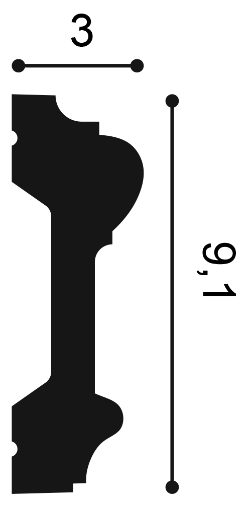 Orac Decor P9010F fali elem