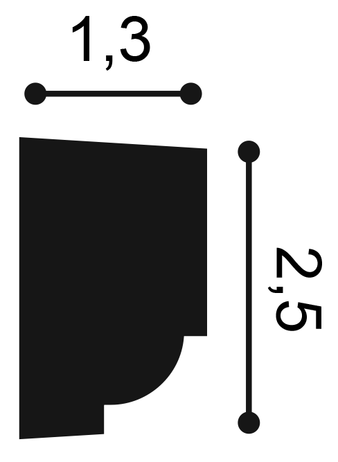 Orac Decor P9050 fali elem