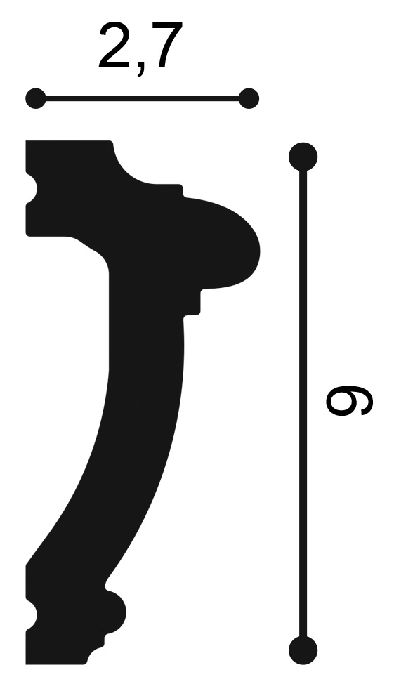 Orac Decor PX113 fali elem