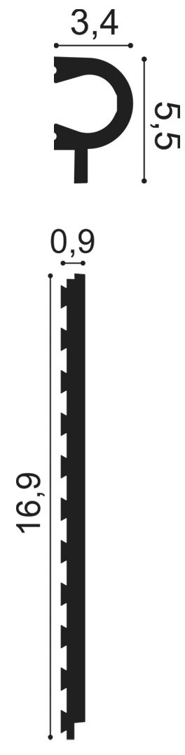 Orac Decor PX147 fali elem