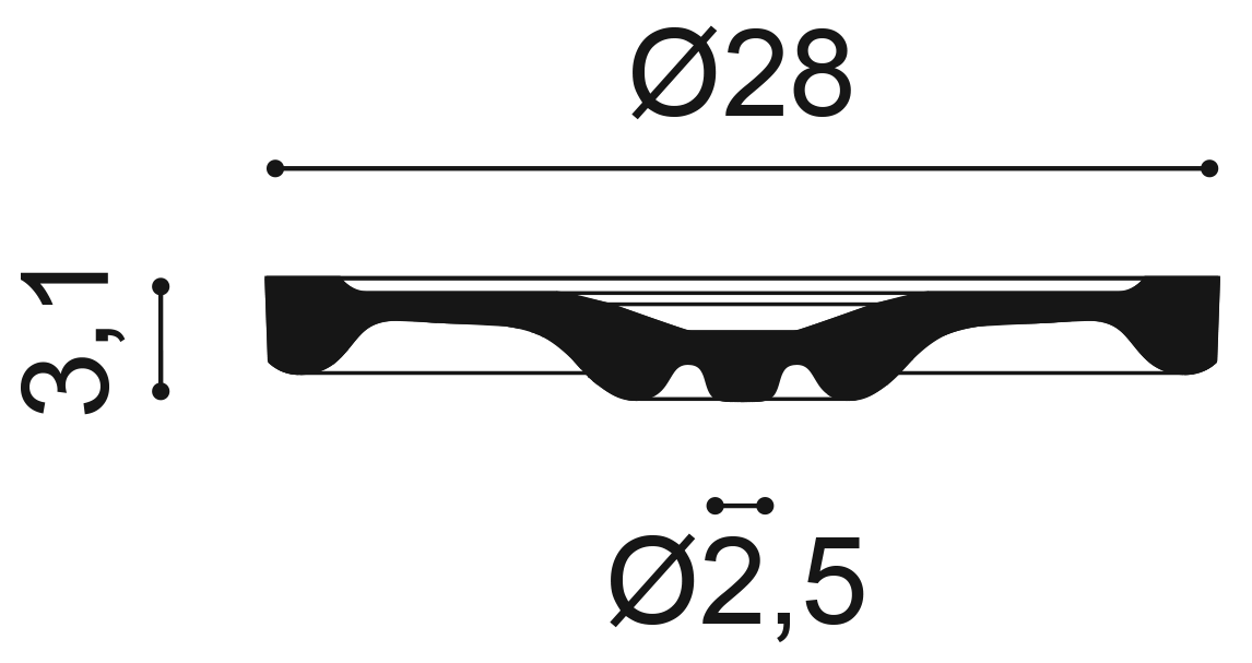 Orac Decor R13 dekorelem