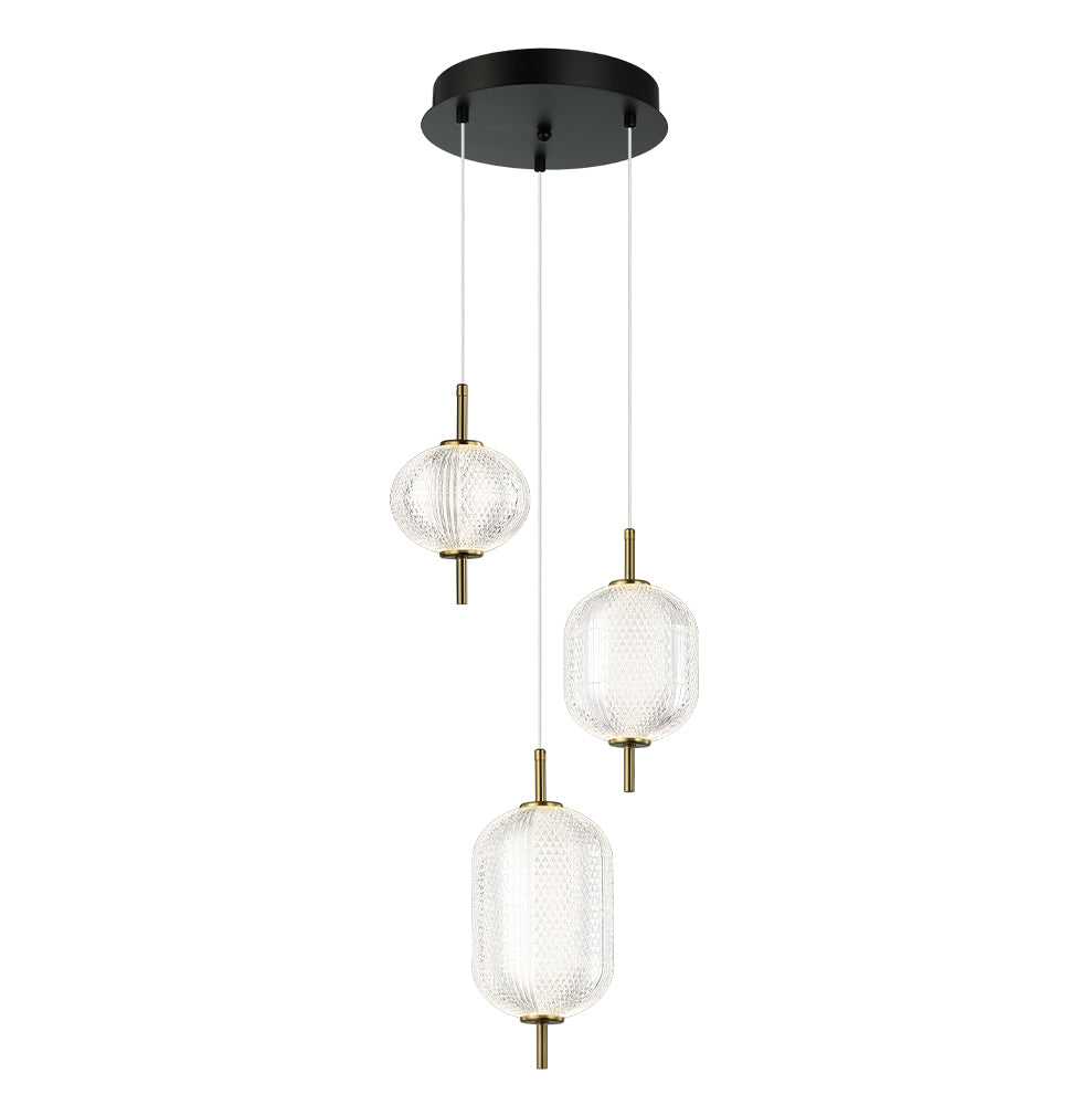 Pellucid 3 fényforrásos LED függeszték – Ø 350 mm