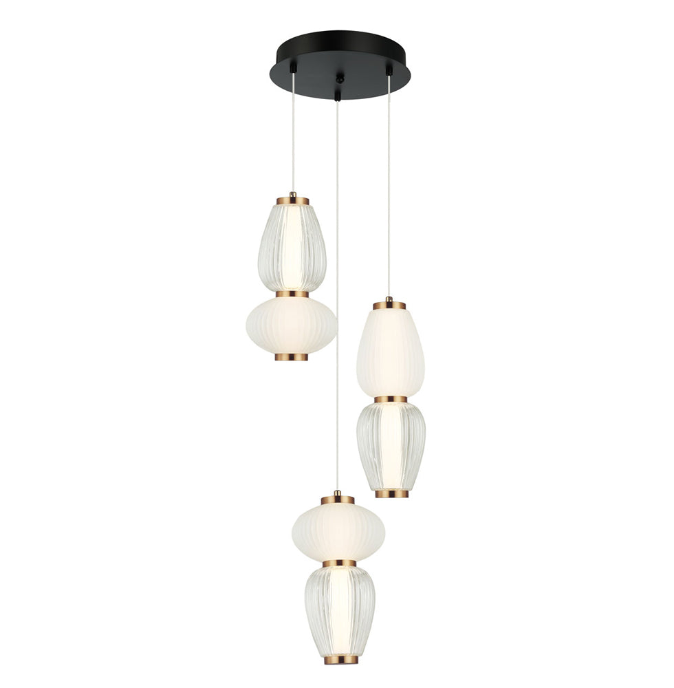 Shiny 3 fényforrásos LED függeszték – Ø 350 mm