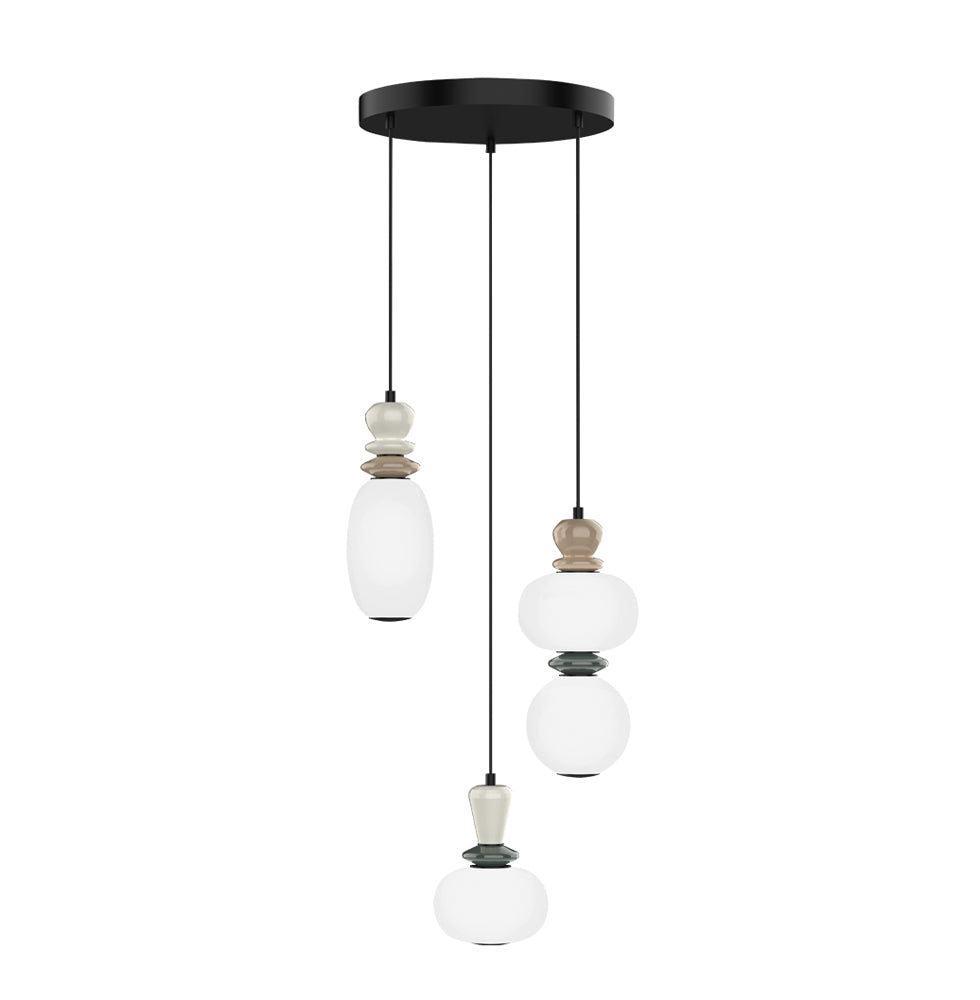 Gemma 3 fényforrásos LED függeszték – Ø 380 mm