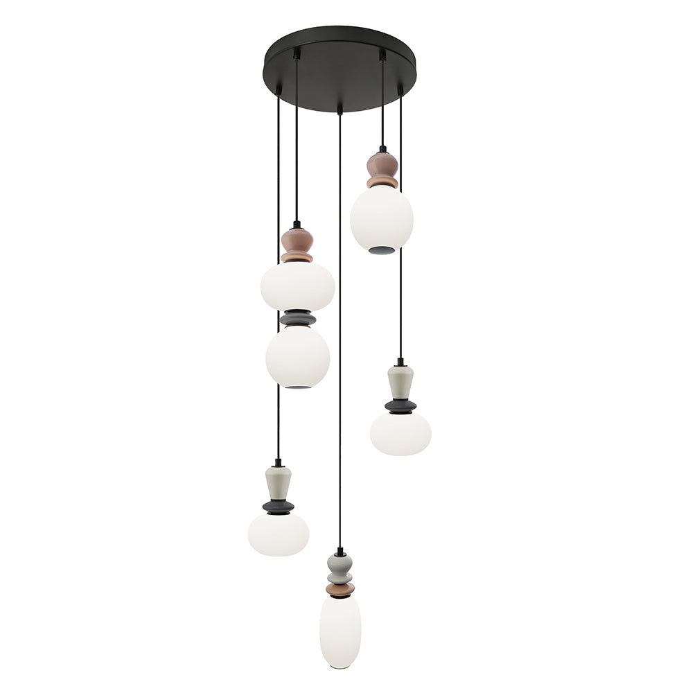 Gemma 5 fényforrásos LED függeszték – Ø 440 mm