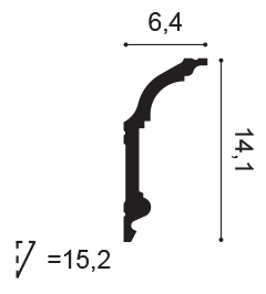 Orac Decor C339 mennyezeti elem