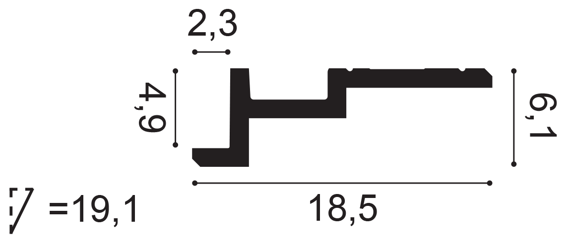 Orac Decor C396 mennyezeti elem
