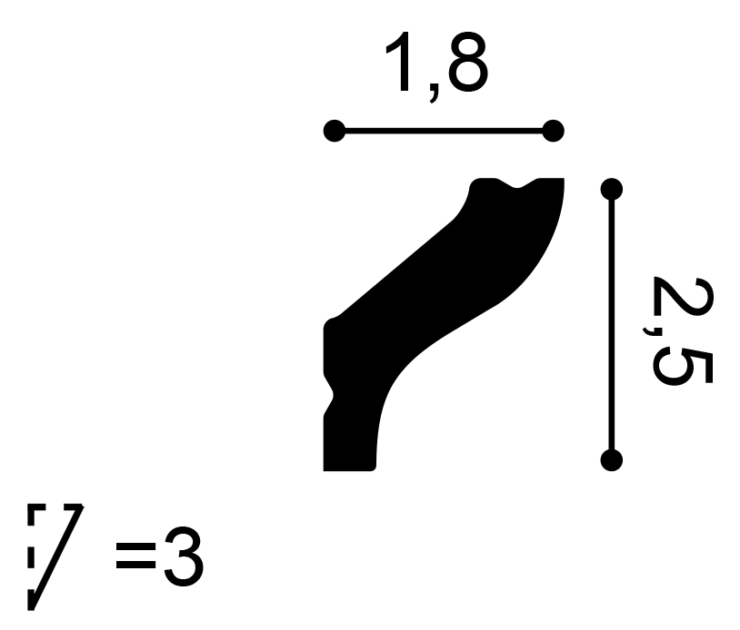 Orac Decor CB500N mennyezeti elem