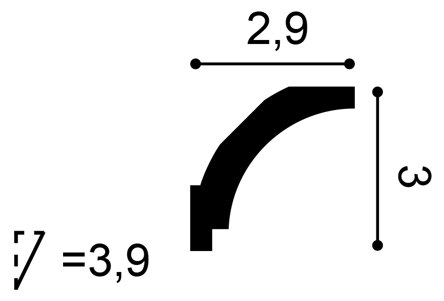 Orac Decor CX115 mennyezeti elem