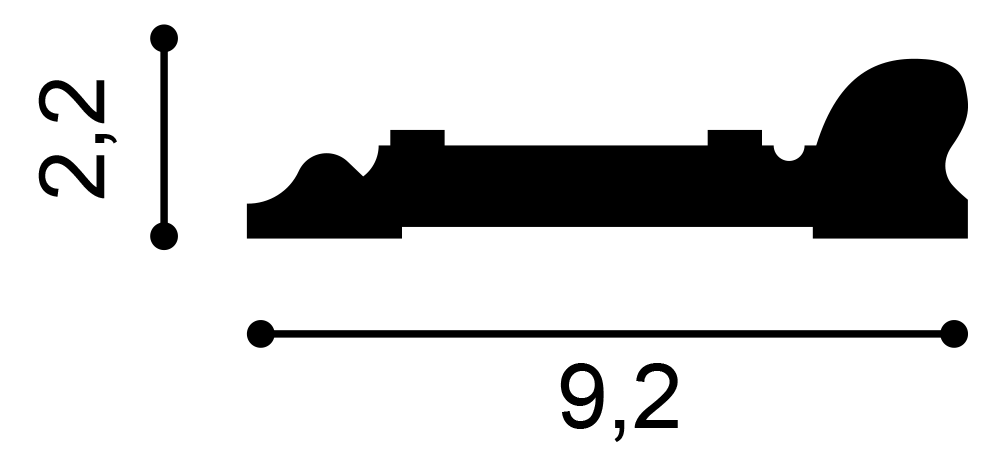 Orac Decor DX119-2300 fali elem