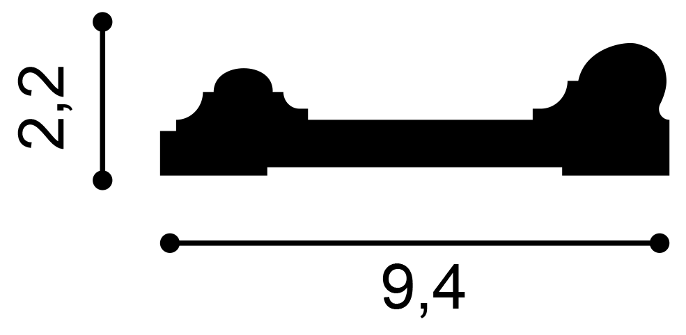 Orac Decor DX121-2300 fali elem