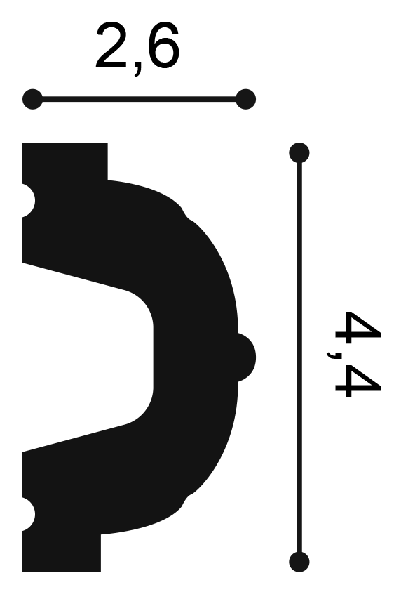 Orac Decor P20 fali elem