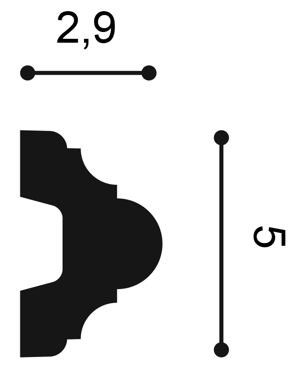 Orac Decor P4020 fali elem