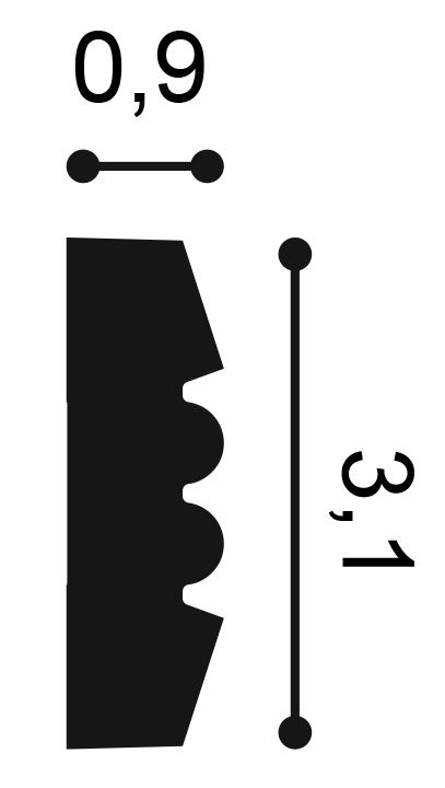 Orac Decor P5021 fali elem