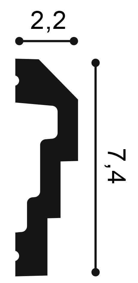 Orac Decor P7070 fali elem