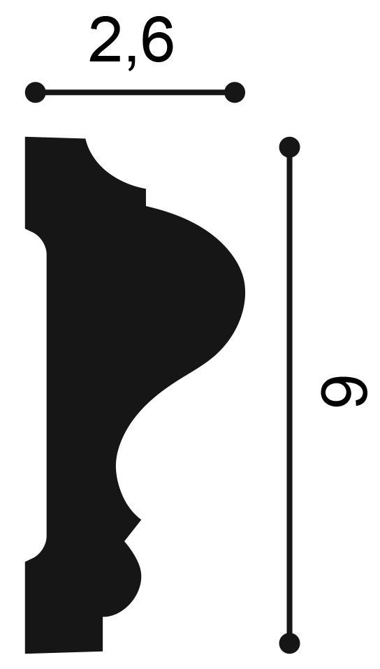 Orac Decor P8020F fali elem