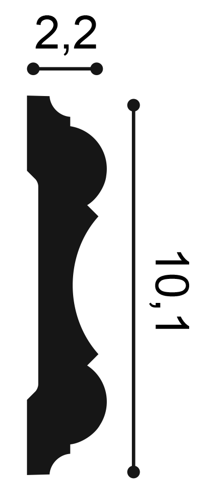 Orac Decor P8040 fali elem