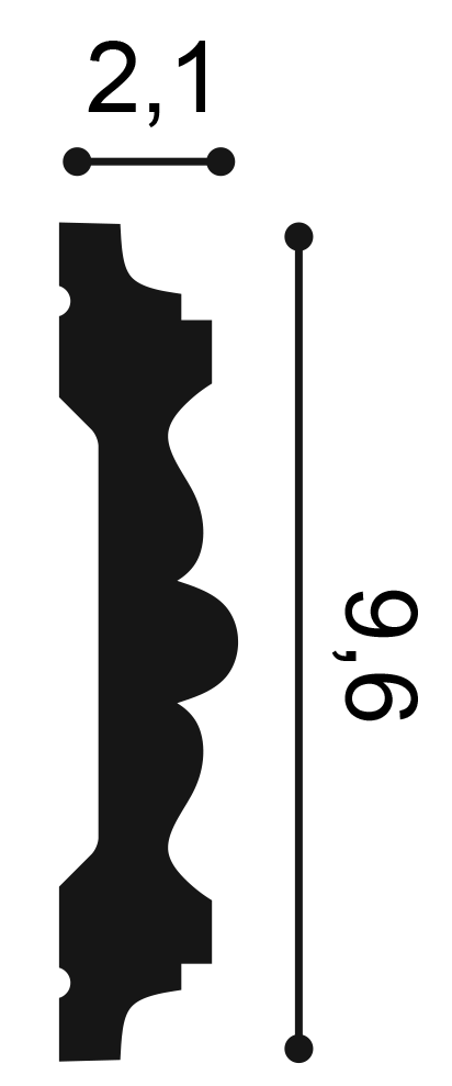 Orac Decor P9020 fali elem