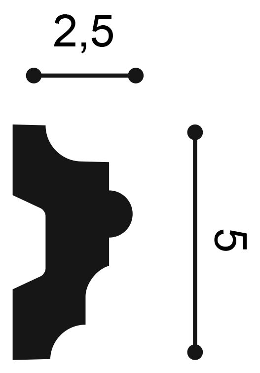 Orac Decor P9040 fali elem