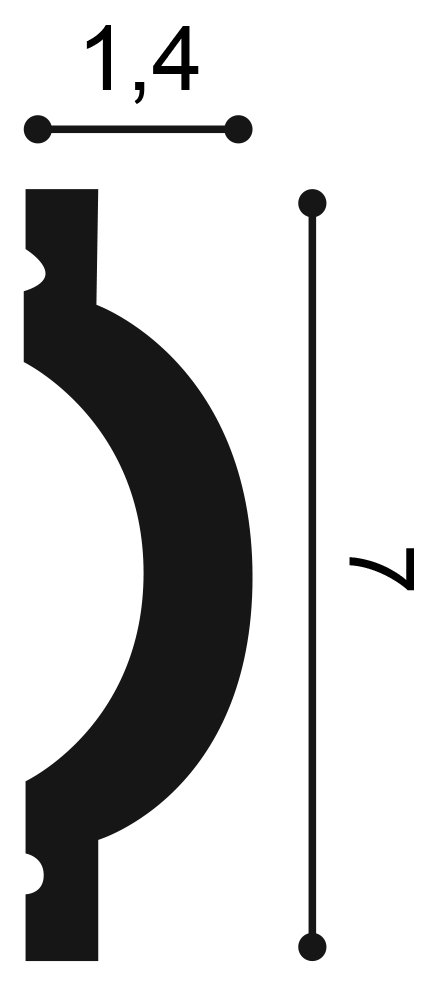 Orac Decor P9901 fali elem