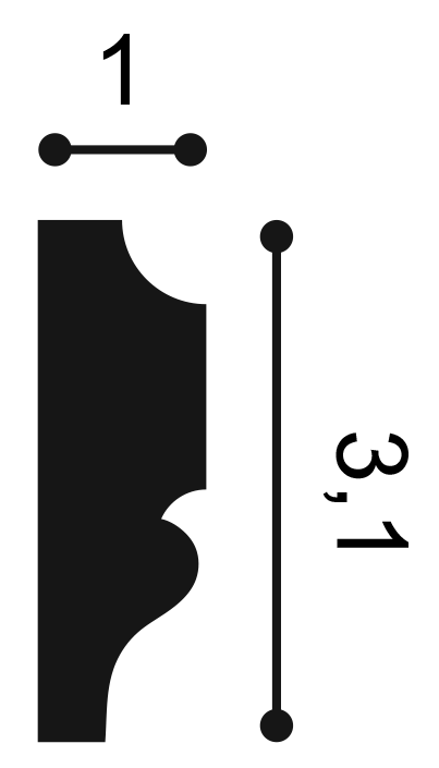 Orac Decor PX116 fali elem